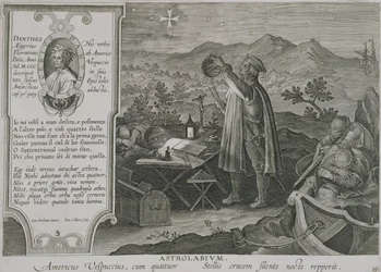 Die Entwicklung des Seefahrer-Astrolabiums und die Entdeckung Amerikas durch Amerigo Vespucci (1454-1512) Tafel 19 aus 